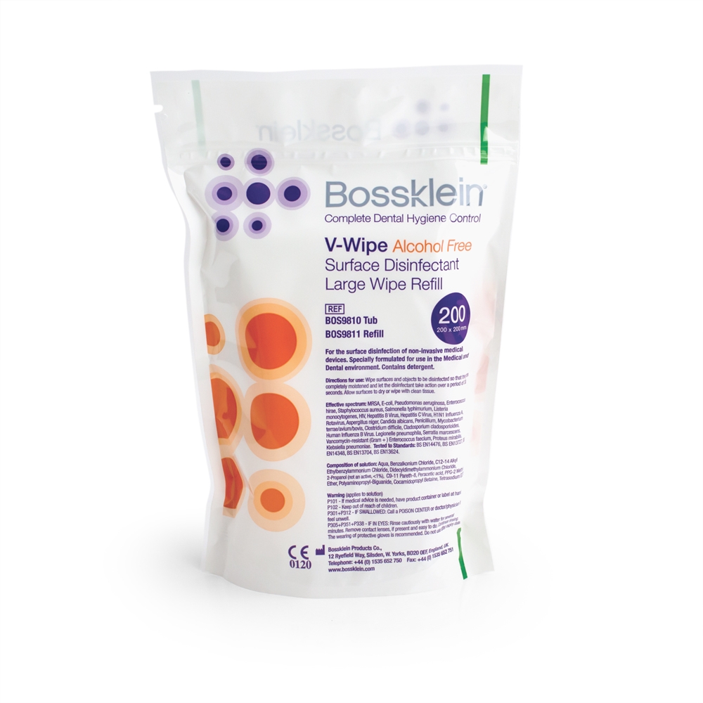 Disinfectant Wipes (Packs of 200) Bossklein Hand or Surface UK