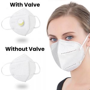 KN95 mask with or without valve
